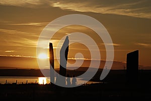 Sunset at Stenness; Orkney