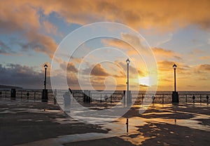 Sunset After the Storm, Redondo Beach Pier, Los Angeles County, California