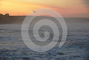 Sunset storm at Whitby