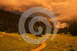 Sunset Storms Over Ute Trail