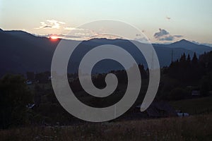 Sunset, Suhard Mountains