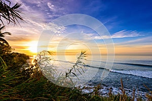 Sunset/sunrise shoreline,punta mita,mexico