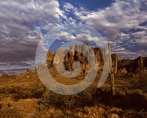 Sunset At Superstition Mountains