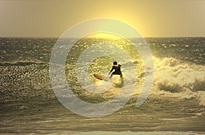 Sunset surf