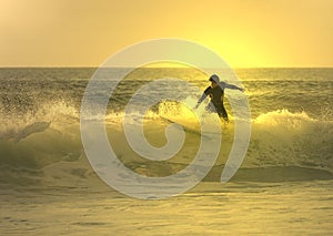 Sunset surfer