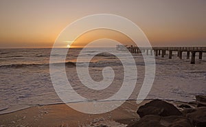 Sunset at Swakopmund Beach, Namibia