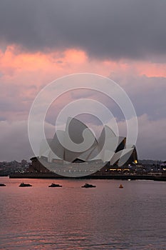 Sunset in Sydney Opera
