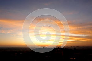 Sunset in São Thomé das Letras, Minas Gerais, Brazil