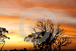 Sunset in São Thomé das Letras, Minas Gerais, Brazil