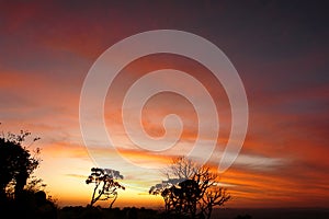 Sunset in São Thomé das Letras, Minas Gerais, Brazil