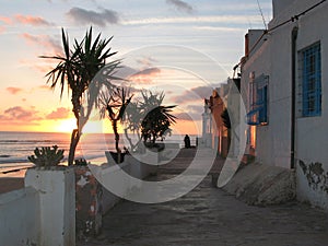 Sunset in Taghazout, Morocco