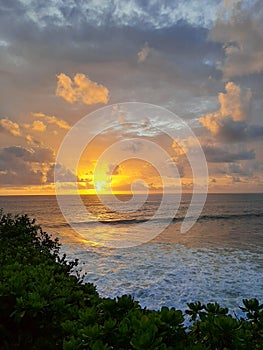 Sunset tanahlot bali island pandemi