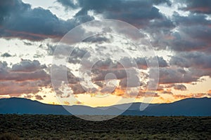 Sunset in Taos New Mexico