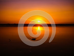 Sunset at tarkarli beach Konkan Maharashtra photo