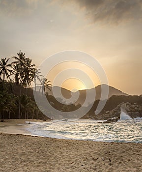 Sunset in Tayrona, Colombia