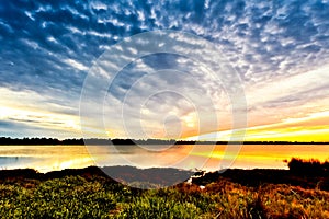 Sunset on the Tejo river.