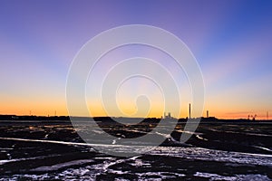 Sunset on the Tejo river.