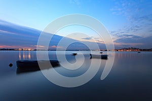 Sunset on the Tejo river.