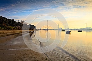 Sunset on the Tejo river.