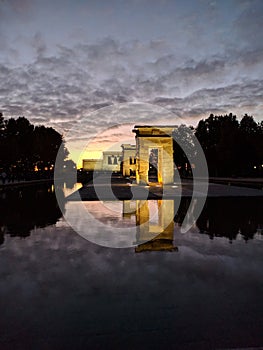 Sunset at Temple of Debod