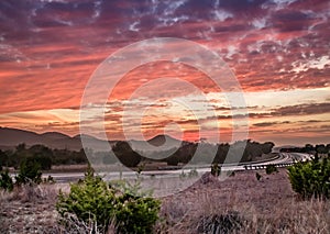 Texas Hill Country sunset photo