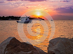 Sunset in Thassos, Greece