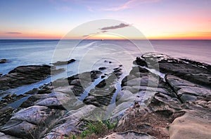 Sunset at Tip of Borneo,Sabah,Malaysia