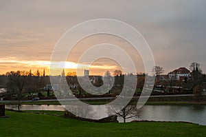 Sunset in Vordingborg Denmark