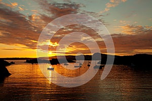 Sunset at Trearddur Bay