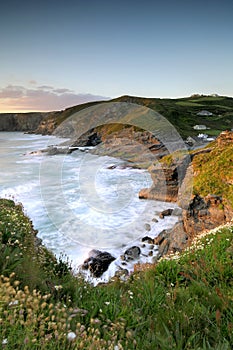 Sunset at Trebarwith Strand