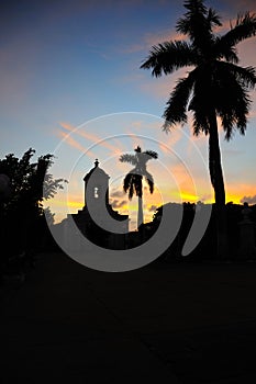 Sunset in Trinidad, cuba photo