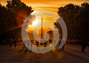 Sunset at Tuileries Gardens, Paris