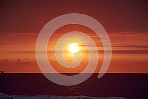 Sunset in Tumbes, Peru