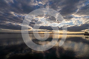 Sunset on Tunis Lake