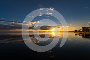 Sunset on Tunis Lake