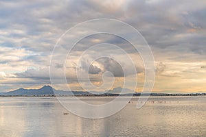 Sunset on Tunis Lake