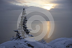 Sunset Turnagain Arm Alaska