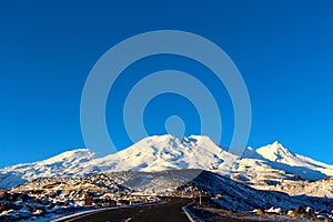 Sunset on turoa side of Mt Ruapehu