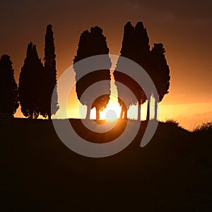 Sunset in Tuscany