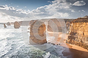 sunset at Twelve Apostles, Great Ocean Road, Victoria, Australia