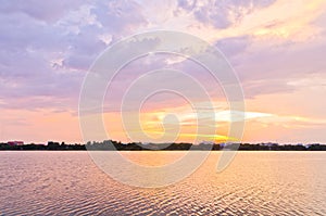 Sunset in twight light