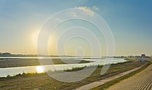 Sunset in twight light