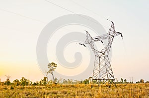 Sunset in twight light