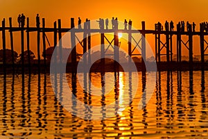 Sunset on U Bein Bridge