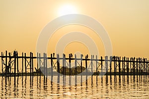 Sunset on Ubein bridge