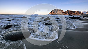 Sunset at Uttakleiv Beach, Lofoten Norway