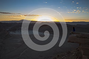 Sunset in Valle de la Luna