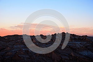 Sunset Valle de la Luna