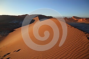 Sunset at Valley of the Moon, San Pedro de Atacama, Chile