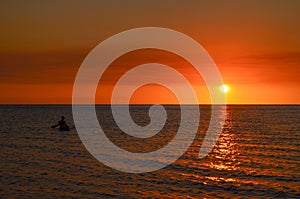 Sunset in Vatia Beach, Viti Levu Island, Fiji